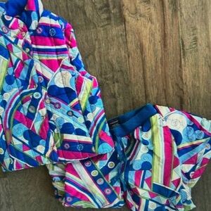Colorful Kids Jacket and Shorts Set